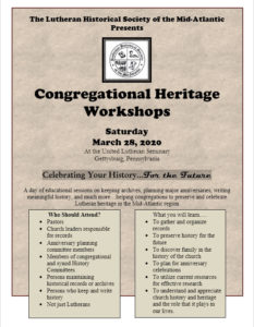 Congregational Heritage Workshops
